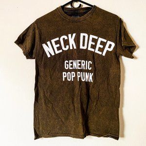 Neck Deep Band Merch - Generic Pop Punk Acid Wash